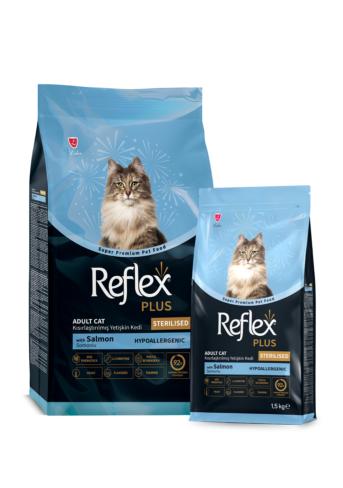 Reflex Plus Kısırlaştırılmış Somonlu Yetişkin Kedi Maması - image officielle Reflex