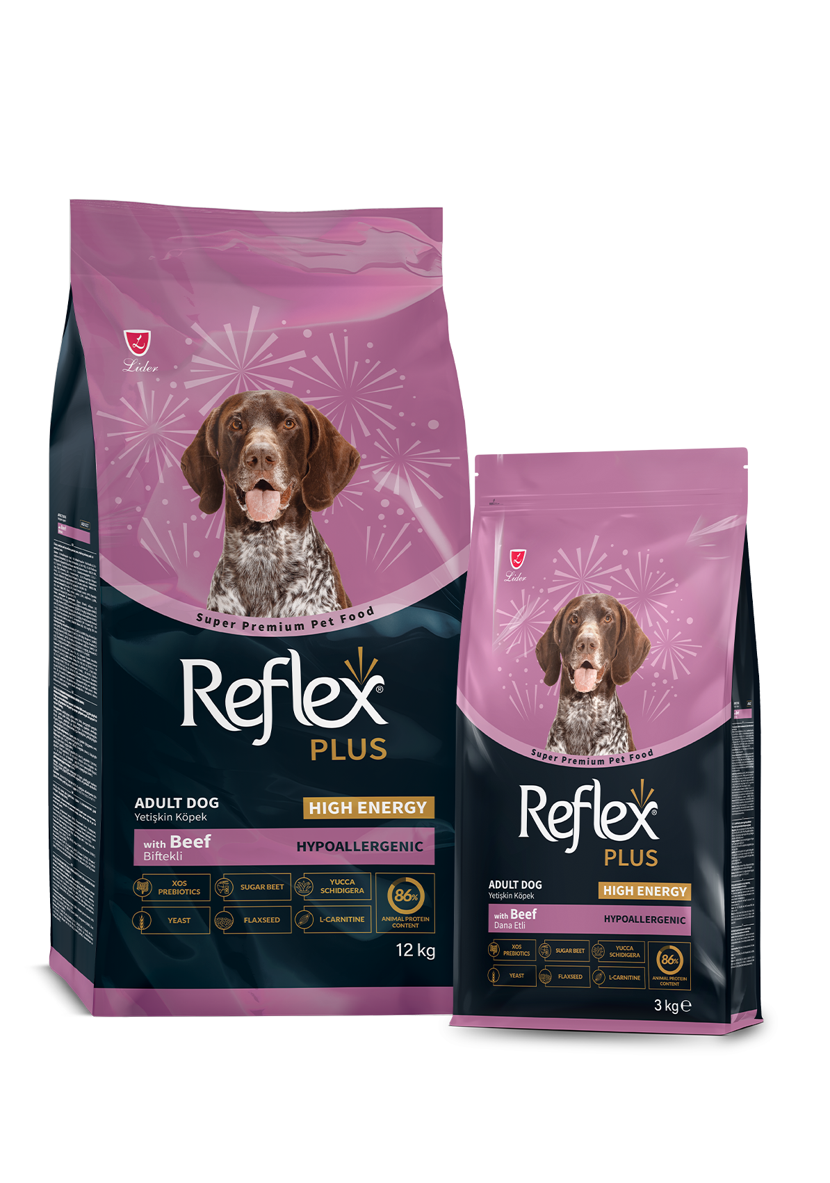 Reflex Plus High Energy Dana Etli Yetişkin Köpek Maması