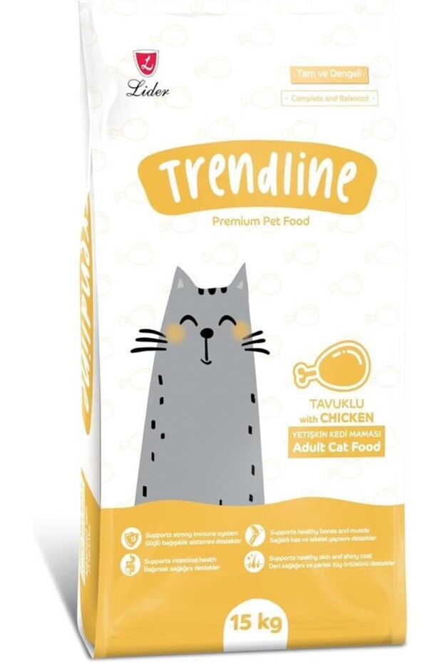Trendline croquettes chat adulte poulet 15 kg