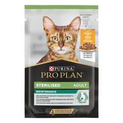 PRO PLAN Aliment Humide Chat Sterilised NUTRISAVOUR Sauce Poulet 85G