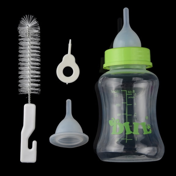 Biberon pour chiot et chaton avec tétines et goupillon
