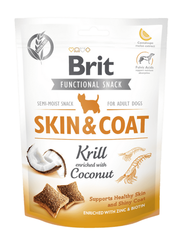 Brit Care Dog Functional Snack Skin & Coat Krill 150 g