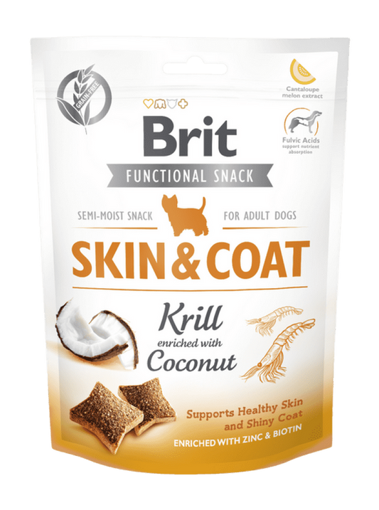 Brit Care Dog Functional Snack Skin & Coat Krill 150 g