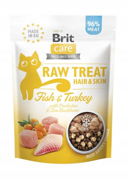 Brit RAW Treat Cat Hair & Skin 40 g - photo internet