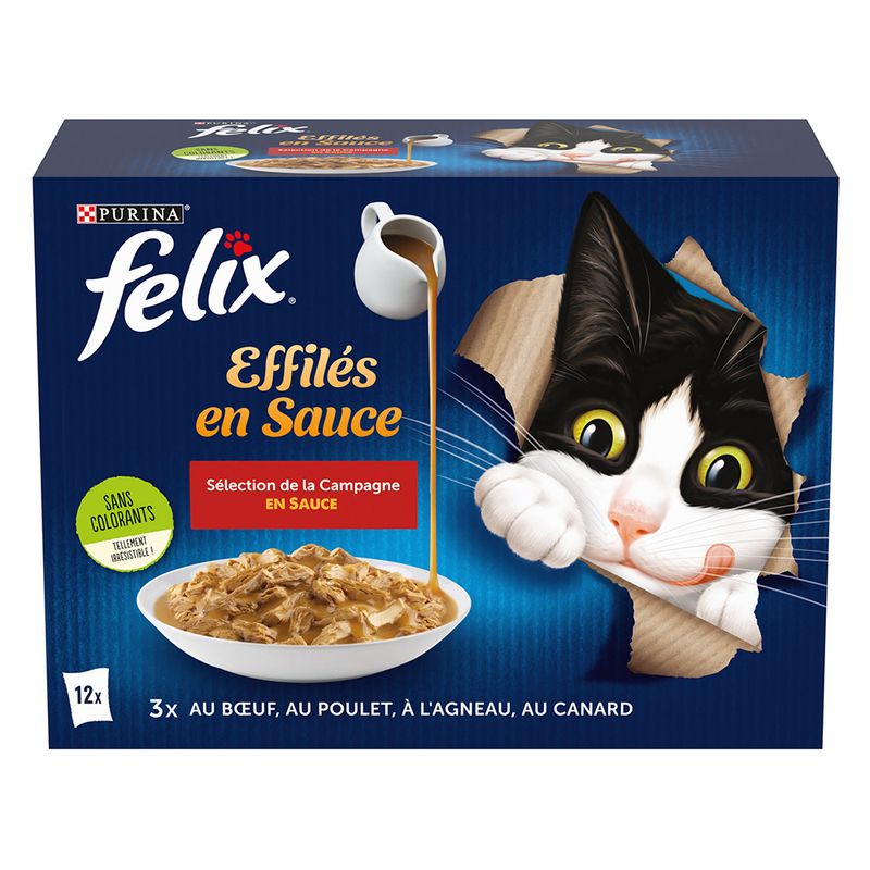 Purina Felix Effilés en Sauce Sélection de la Campagne 12x85g