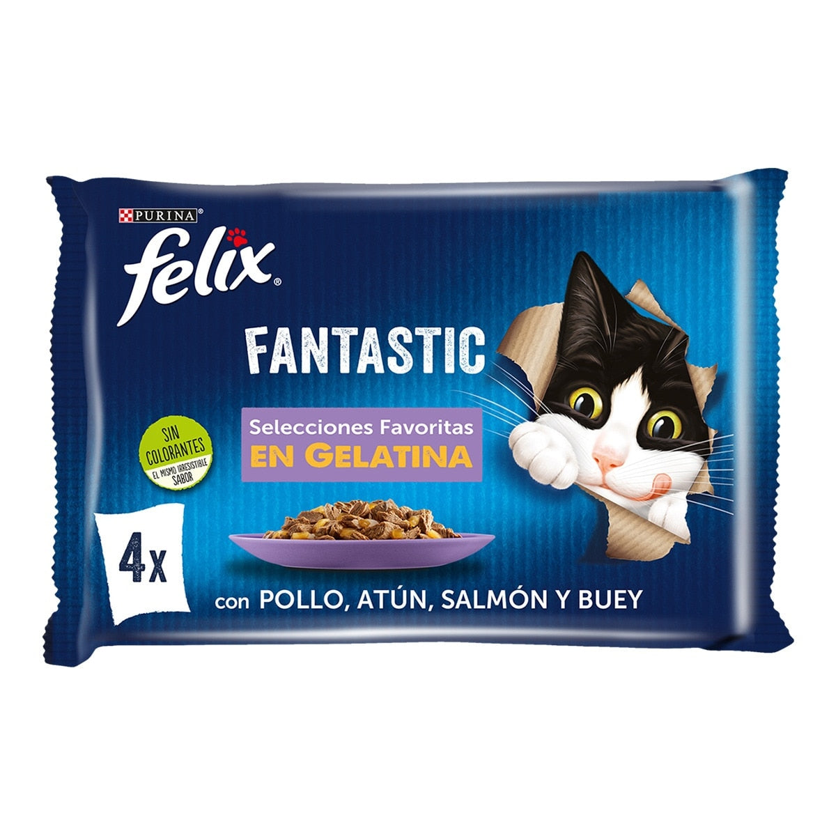 Purina Felix Fantastiques sélections préférées en gélatine 4x85g