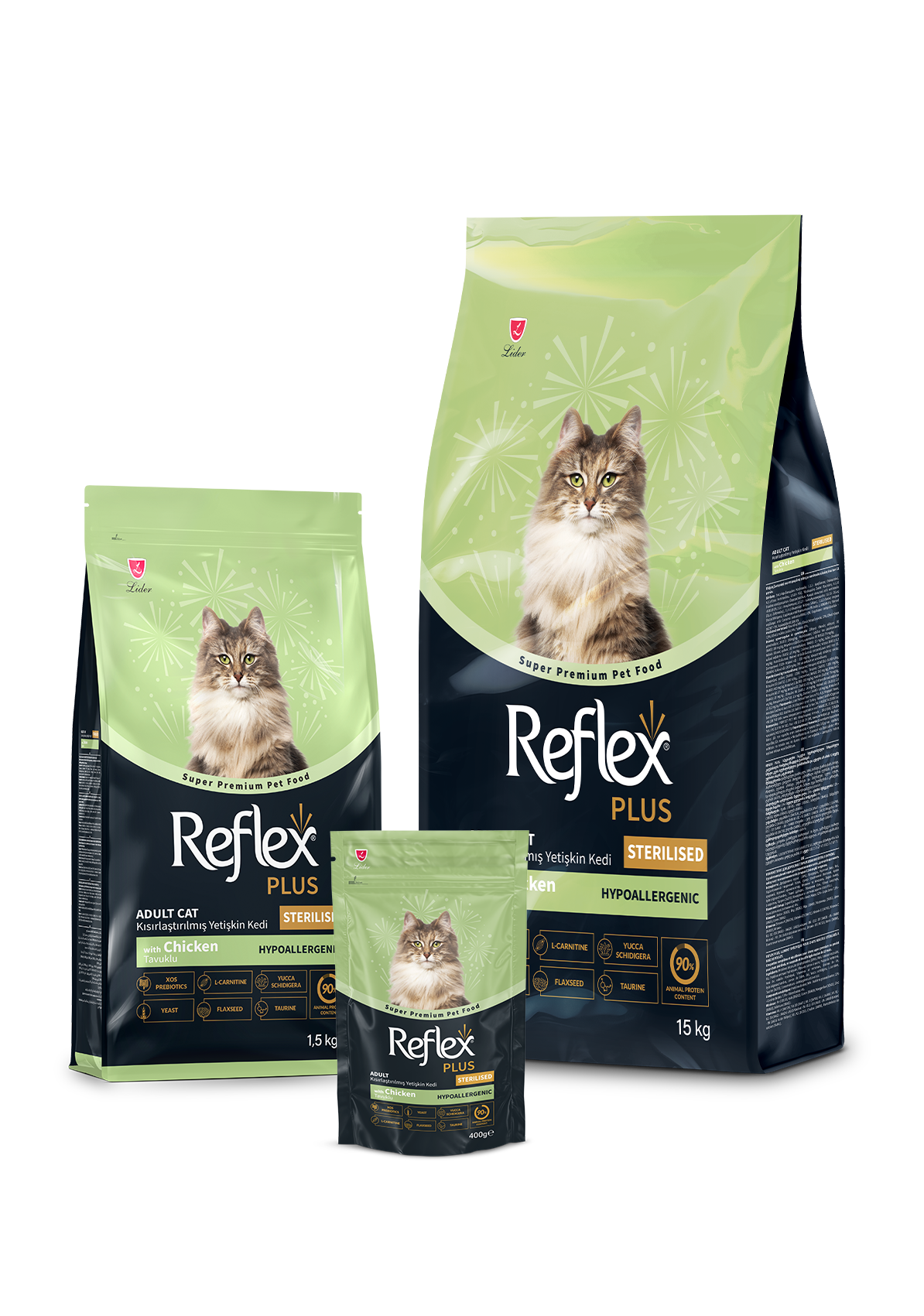 Reflex Plus Tavuklu Kısırlaştırılmış Yetişkin Kedi Maması - image officielle Reflex