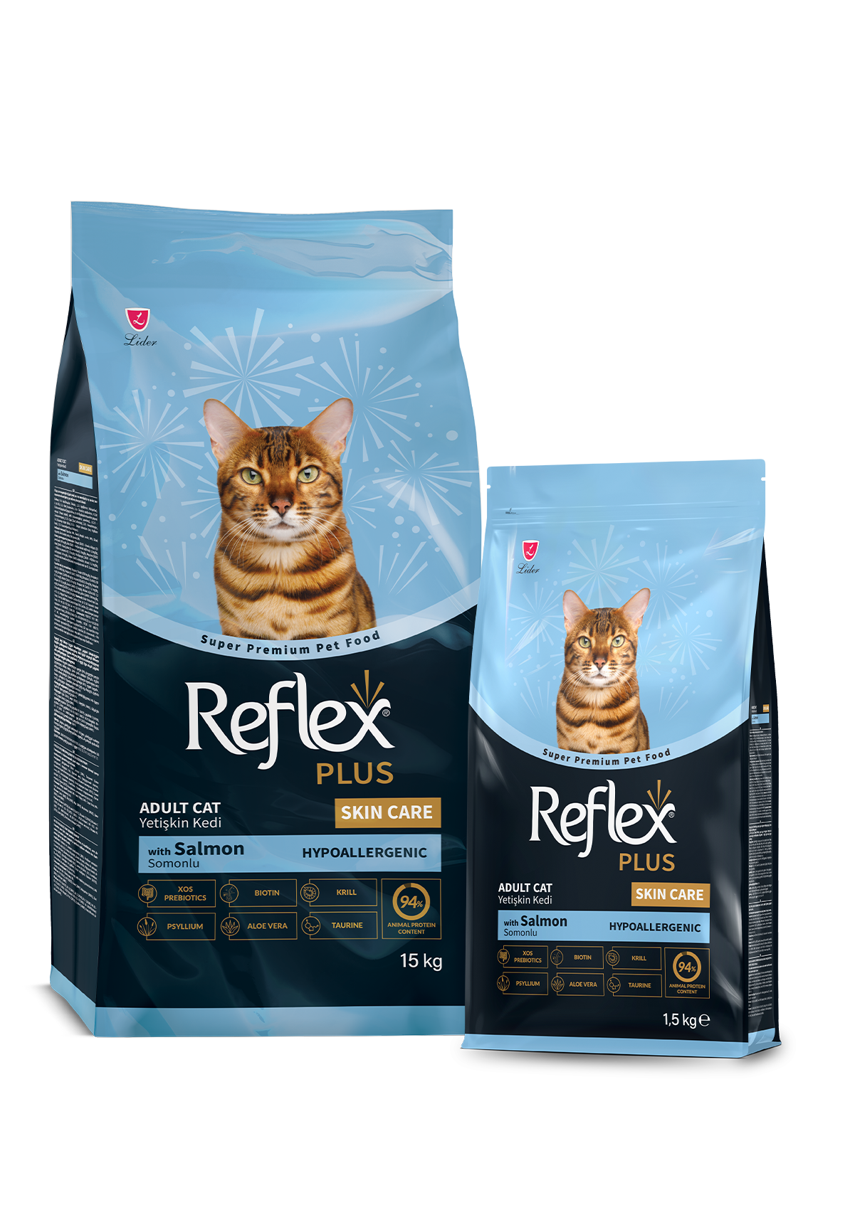Reflex Plus Skin Care Somonlu Yetişkin Kedi Maması - image officielle Reflex