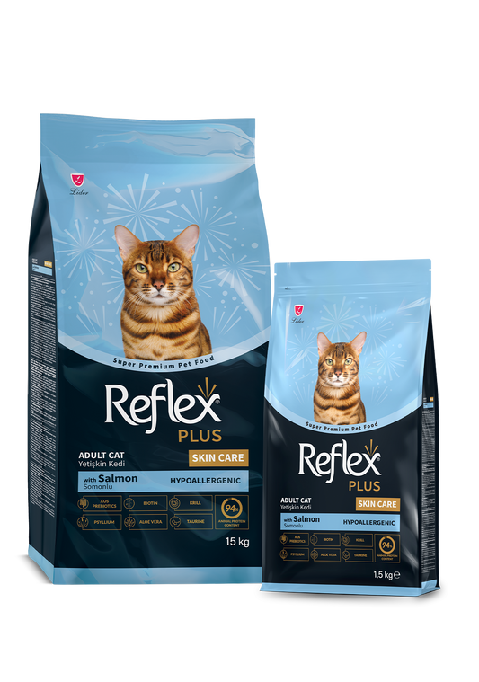Reflex Plus Skin Care Somonlu Yetişkin Kedi Maması - image officielle Reflex
