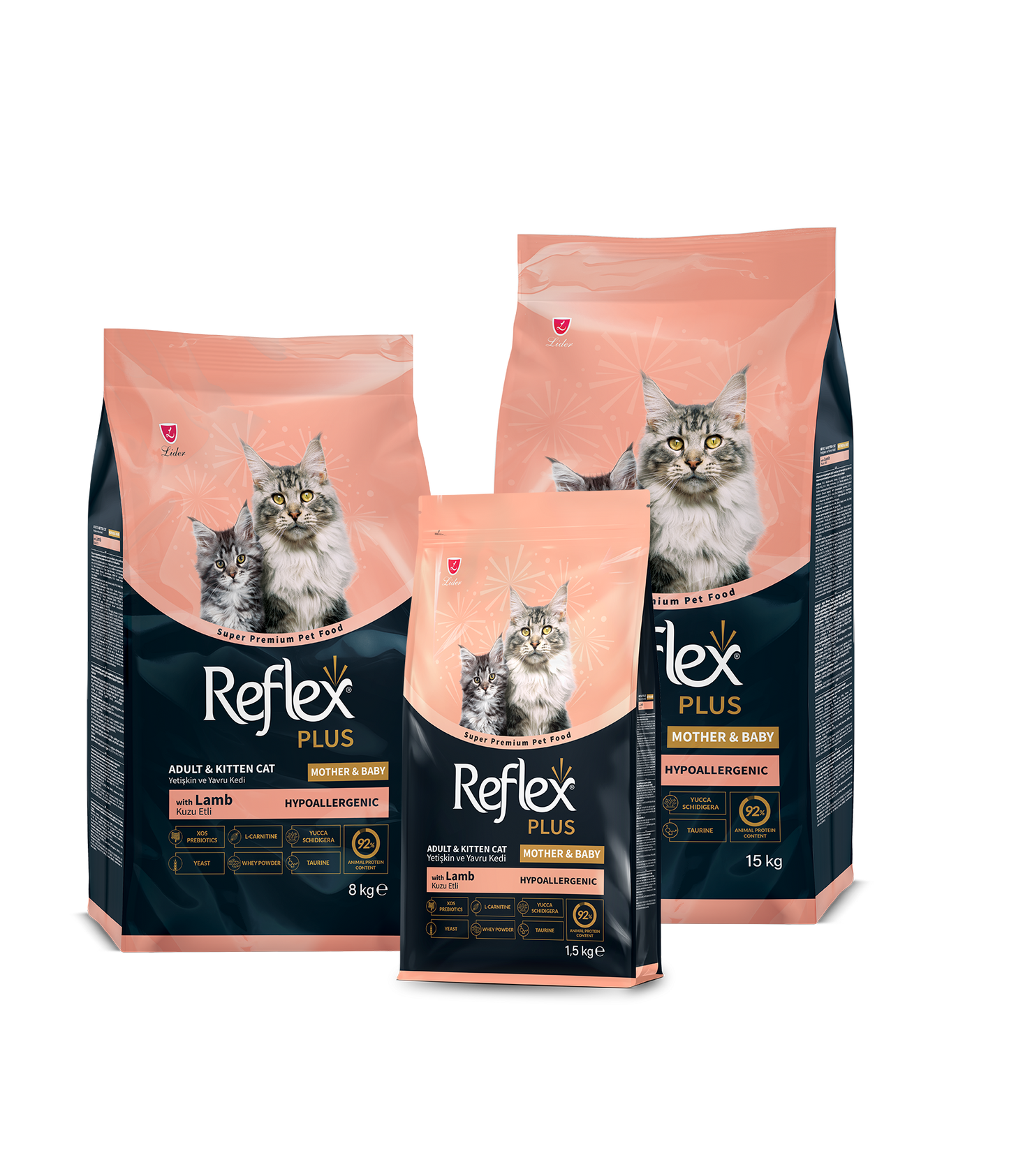 Reflex Plus Mother & Baby Kuzu Etli Kedi Maması - image officielle Reflex