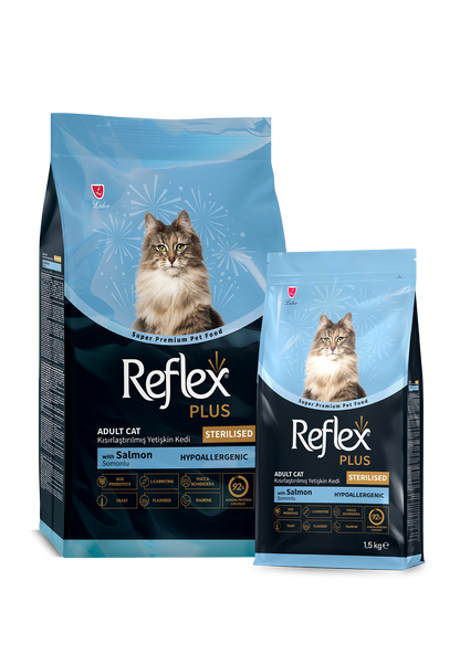 Reflex Plus Kısırlaştırılmış Somonlu Yetişkin Kedi Maması - image officielle Reflex