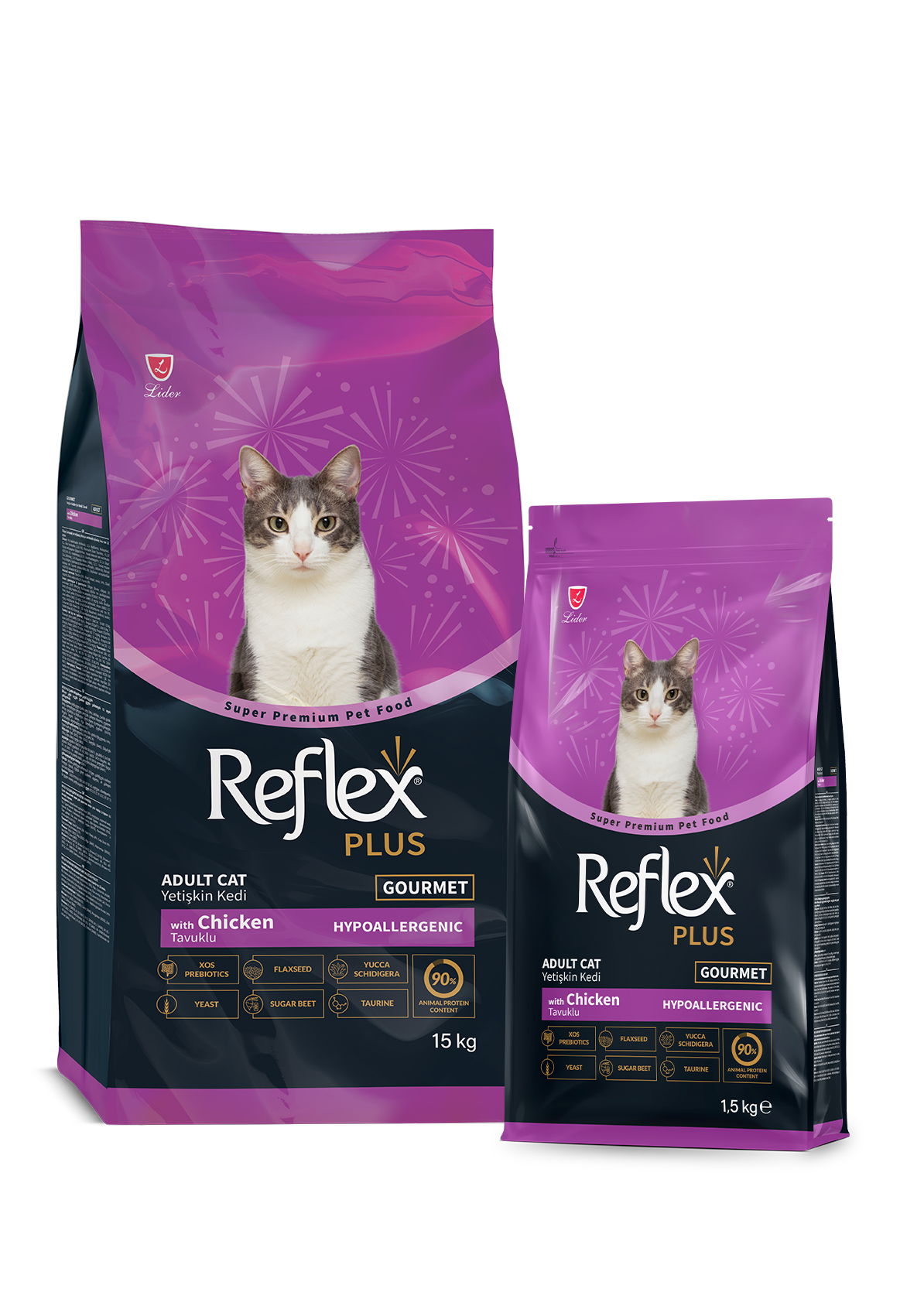 Reflex Plus Gourmet Tavuklu Yetişkin Kedi Maması - image officielle Reflex
