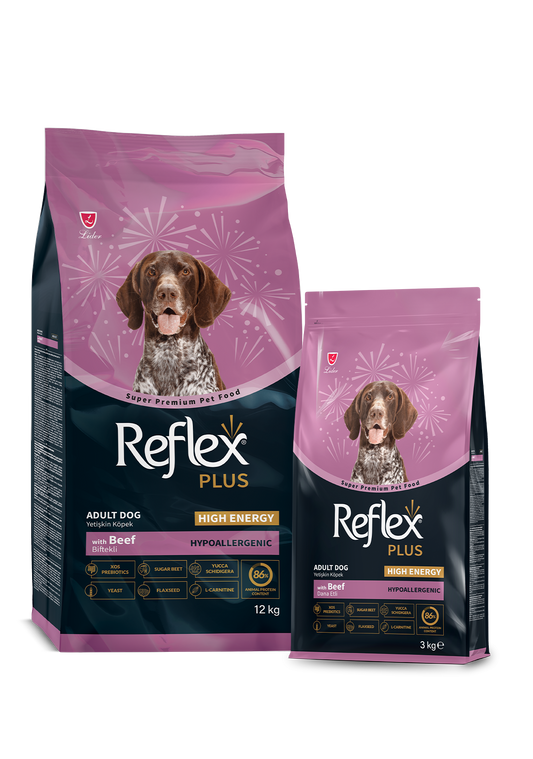 Reflex Plus High Energy Dana Etli Yetişkin Köpek Maması