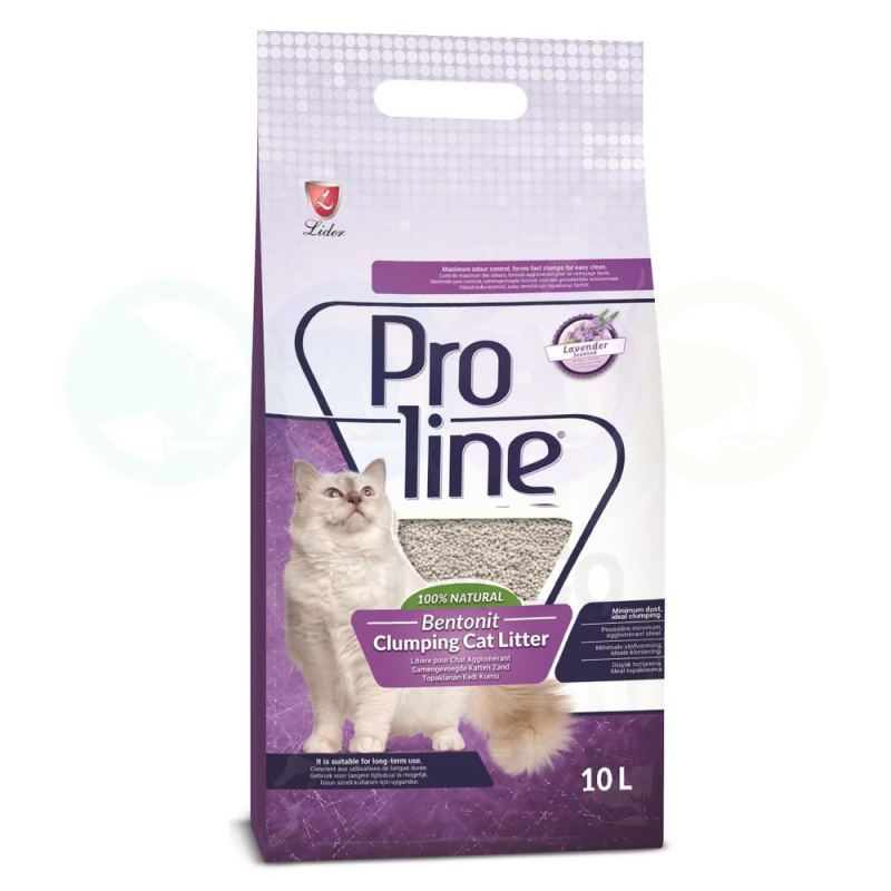 Pro Line litière bentonite agglomérante Lavande 10 L