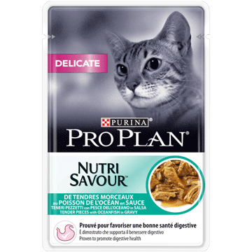 PRO PLAN Delicate Nutrisavour Sauce Poisson de l'Océan 85G
