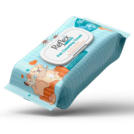 Reflex Care Pet Cleaning Towel Alaçatı Ice 50 pièces
