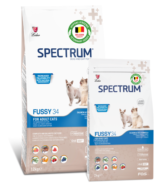 Spectrum Adult Cat Fussy34 Saumon 12 kg